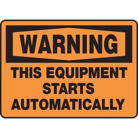 OSHA WARNING SAFETY SIGN  THIS MEQM320VS